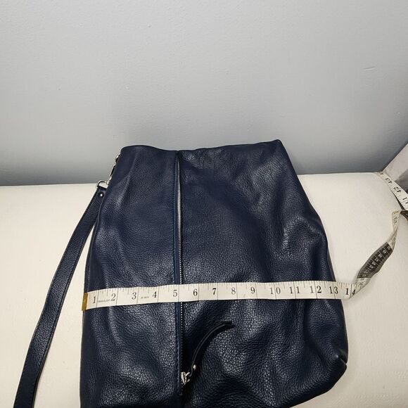 Pulicati Women's Super Soft Leather Satchel Purse Bag Tote Made in Italy Blue - Picture 2 of 6